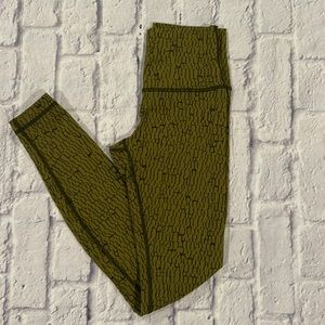 lululemon athletica Olive Patterned Leggings